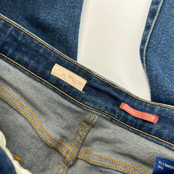 PILCRO The Cigarette High-Rise Slim Straight Jeans Cotton Blend Blue Size 31 - Picture 8 of 16